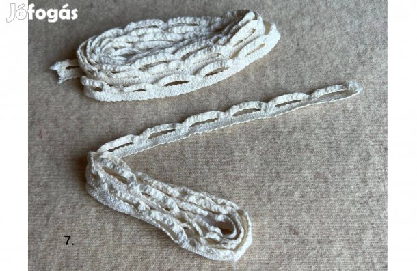 Dekorációs horgolt madeira szalag, csipke 7