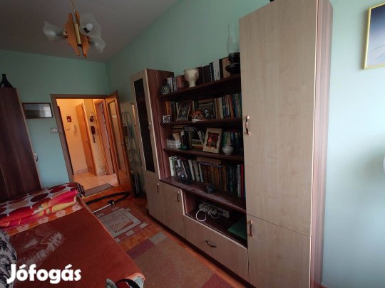 Dekoratív, nappali szekrénysor sötét-világos tölgy színben