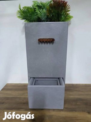 Dekoratív beton szökőkút 70 cm szürke