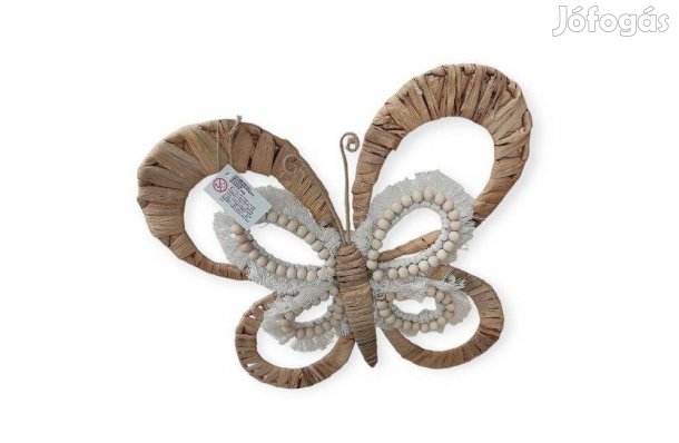 Dekoratív pillangó vízi jácinttal és fémkerettel