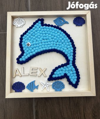 Delfines kézműves dekor 