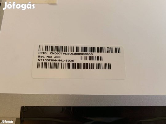 Dell E5580 E5590 Vostro 3568 FHD kijelző NT156FHM-N41 07Tvd