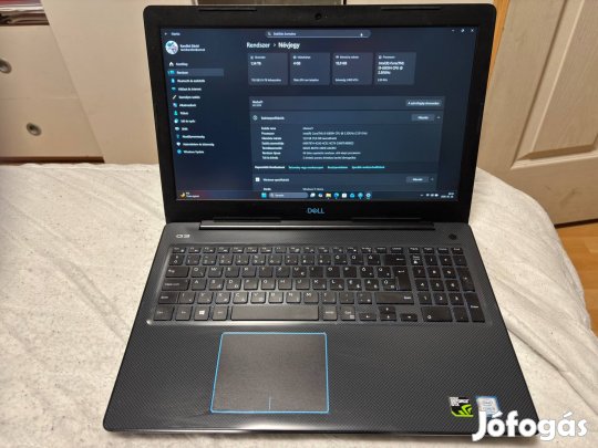 Dell G3 gamer laptop eladó karbantartva, játékra kész!
