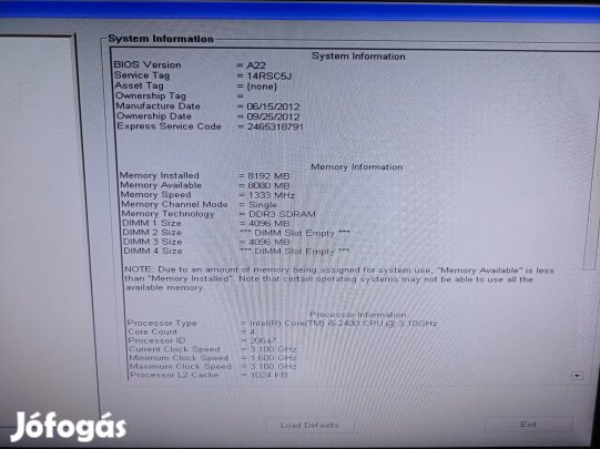 Dell Optiplex 790 i5 2400 (ramm, hdd nelkul)