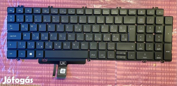 Dell Precision 35xx 76xx 77xx Latitude 55xx HUN vil. billentyűzet ^{