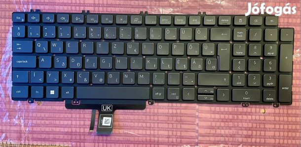 Dell Precision 35xx 76xx 77xx Latitude 55xx HUN vil. billentyűzet ^}