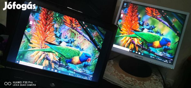 Dell fémházas Win10  laptop ajándék Samsung minitorral