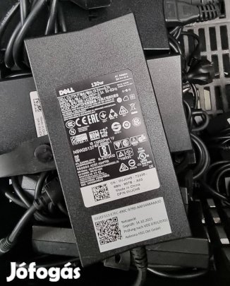 Dell gyári, használt 130W laptop adapter, töltő laptophoz, mini PC-hez