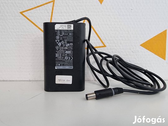 Dell gyári használt 65W adapter, töltő laptophoz