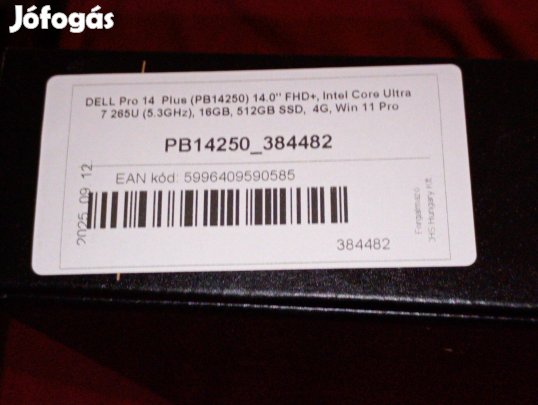 Dell pro 14 plusz üres doboz 3000ft obuda