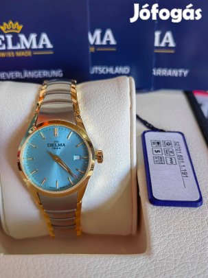 Delma Tarragona Tiffany kék színben női karóra Vadonatúj 2 év garanciá