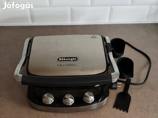 Delonghi CGH910 elektromos grill, 1500 W, tapadásgátló sütőlap, Ezüst