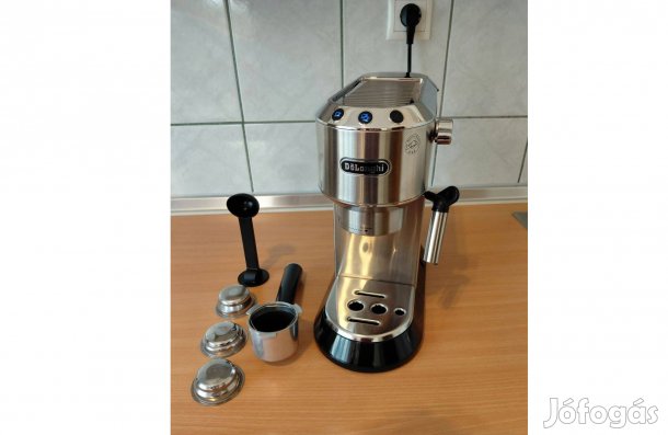 Delonghi EC680 kávéfőzőgép, rozsdamentes, hibátlan állapotban eladó