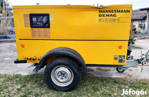 Demag SC50 DS-1 vontatható dízel csavarkompresszor kompresszor