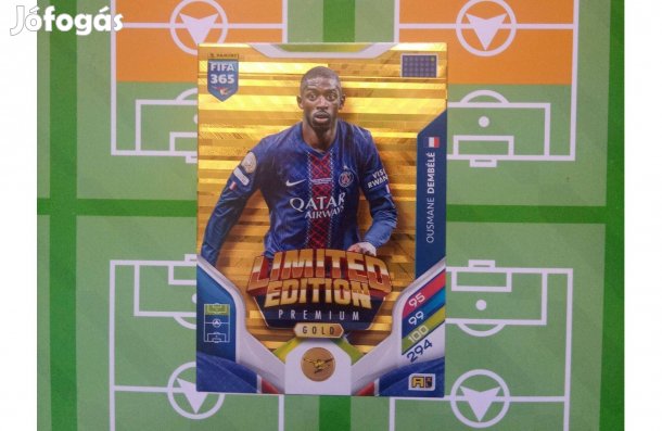 Dembélé (PSG) Panini Fifa 365 2026 Premium Gold Limited kártya