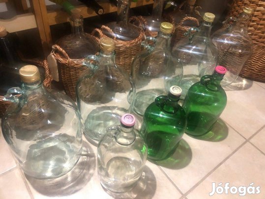 Demizson üvegballon boros pálinkás üveg balon