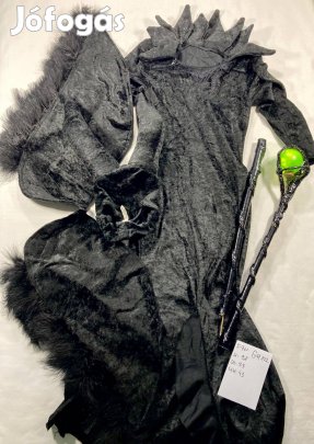 Demona jelmez + pálca, halloween jelmez 5-7 év GH122