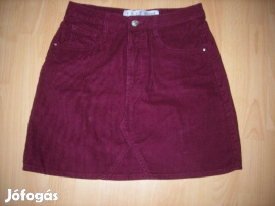 Denim csinos női kord szoknya 38