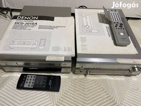 Denon DRA-201SA,DCD-201SA páros gyári távval,leírással
