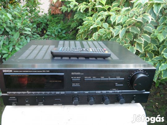 Denon DRA-735R Japán toroidos rádióerősítő távirányítóval 2*80W