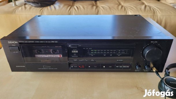Denon DRM-500 Stereo Cassette Deck Hibátlan Vintage Fine Bias HX Pro