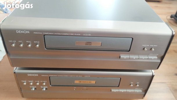 Denon D 90 mini torony magnó és cd része szép állapotban