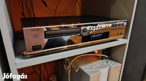 Denon ritka, krómozott előlapos CD lejátszó távirányítóval eladó 