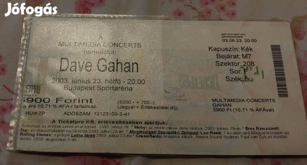 Depeche Mode Koncert Jegy