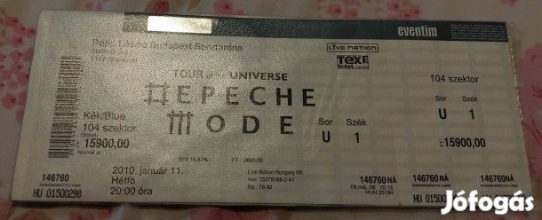 Depeche Mode Koncert Jegy