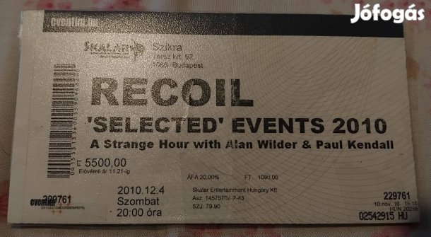 Depeche Mode Koncert Jegy