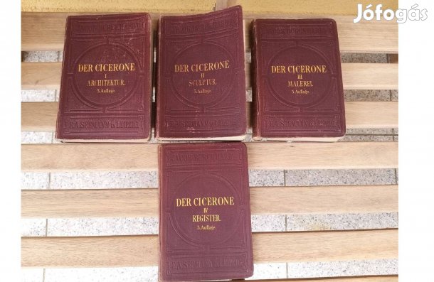 Der Cicerone I.-IV. Építészet, Festészet, Szobrászat Német nyelv