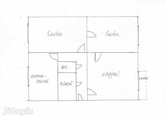 Derék u (Tócóskert) 3 szoba + Étkezőkonyha 69+3 m2 Tulajtól!