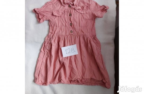 Derékban szabott, könnyű pamut nyári ruha (H&M) 128-as méretű