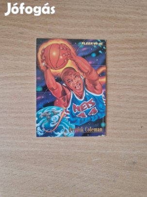 Derrick Coleman Fleer 1994-95 On the Rise #4of9 kosaras kártya