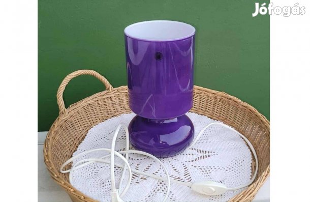 Design Ikea Lykta lila üveg asztali lámpa