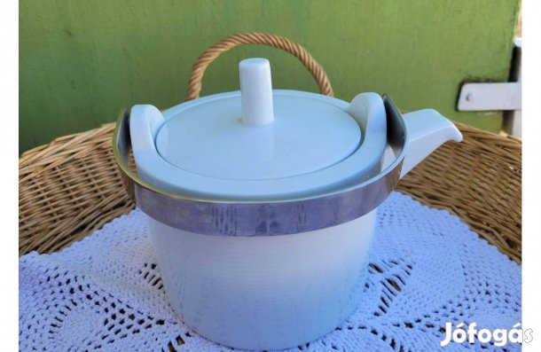 Design Thomas Rosenthal Loft porcelán teás kanna fém füllel