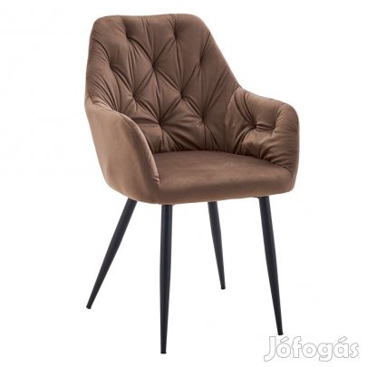 Design fotel, barna Velvet szövet, VERIO NEW