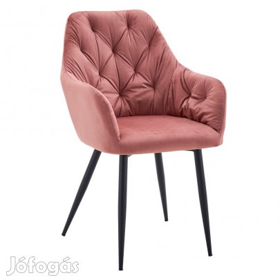 Design fotel, sötét rózsaszín Velvet szövet, VERIO NEW