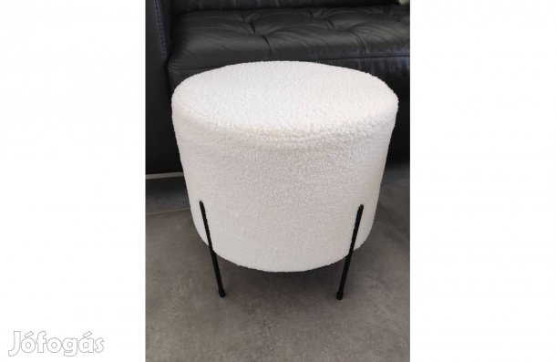 Design puff, lábtartó fehér színben eladó