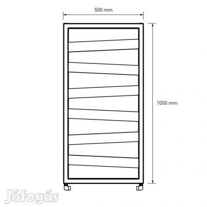 Design radiátor NERO Italia Atlas - 50 x 100 cm (fehér)