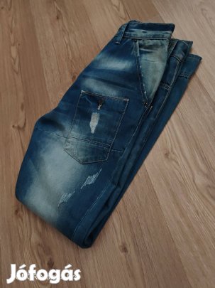 Designer koptatott férfi farmer