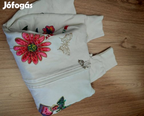 Designer sportos pamut női kardigán S