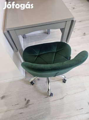 Designos zöld irodai szék, görgős szék