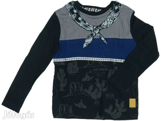 Desigual Új (címkés) Fiú Hosszú ujjú felső (Méret: 116)