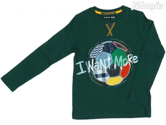 Desigual Új (címkés) Fiú Hosszú ujjú felső (Méret: 128)