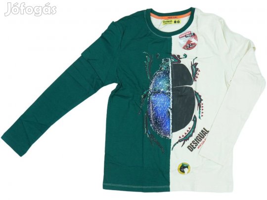 Desigual Új (címkés) Fiú Hosszú ujjú felső (Méret: 152)