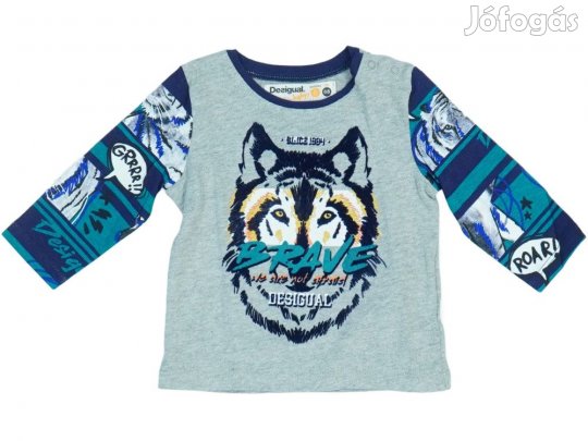 Desigual Új (címkés) Fiú Hosszú ujjú felső (Méret: 68)