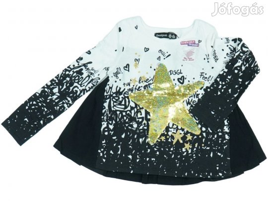 Desigual Új (címkés) Lány Hosszú ujjú felső (Méret: 116)
