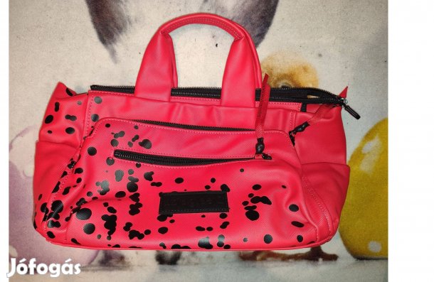 Desigual eredeti női piros fekete kézi táska