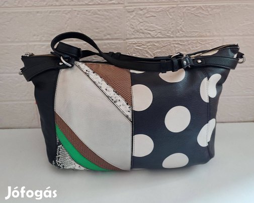 Desigual gyönyörű, nagyméretű kézitáska, válltáska